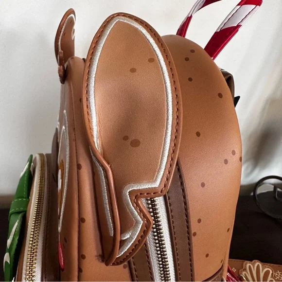 Disney Lilo and Stitch Gingerbread Scented Loungefly Mini Backpack & Wallet: NWT - Picture 5 of 14